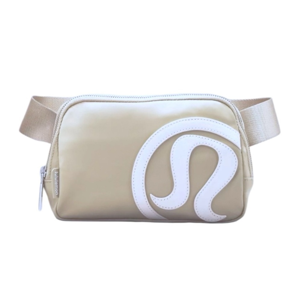 NWT Lululemon Everywhere Belt Bag Trench White Opal Large Stitched 3D LOGO